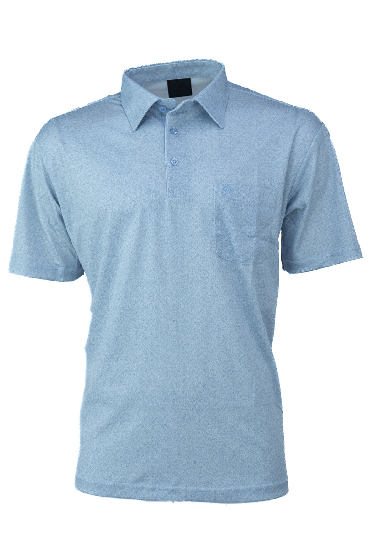 Oppland Erkek Gömlek Yaka Tshirt Cepli Kısa Kollu Carlo Desenli Rahat Kesim Pamuklu Kumaş Yazlık