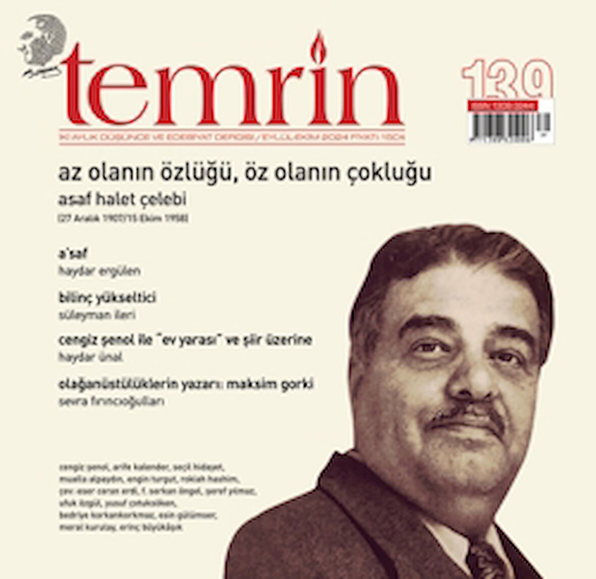 Temrin Düşünce ve Edebiyat Dergisi Sayı: 139 Eylül - Ekim 2024