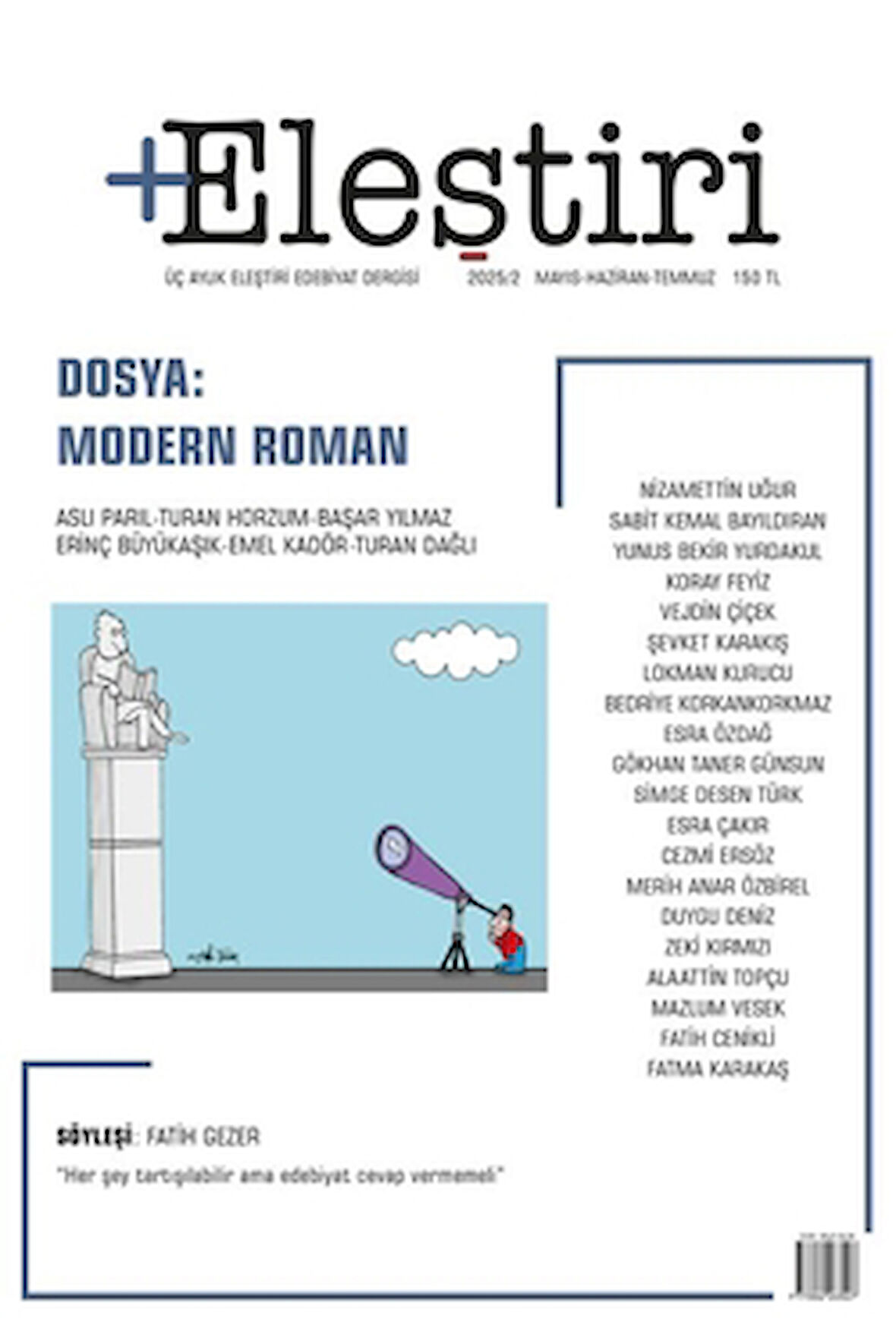 +Eleştiri Dergisi 2. Sayı Mayıs-Haziran-Temmuz 2025