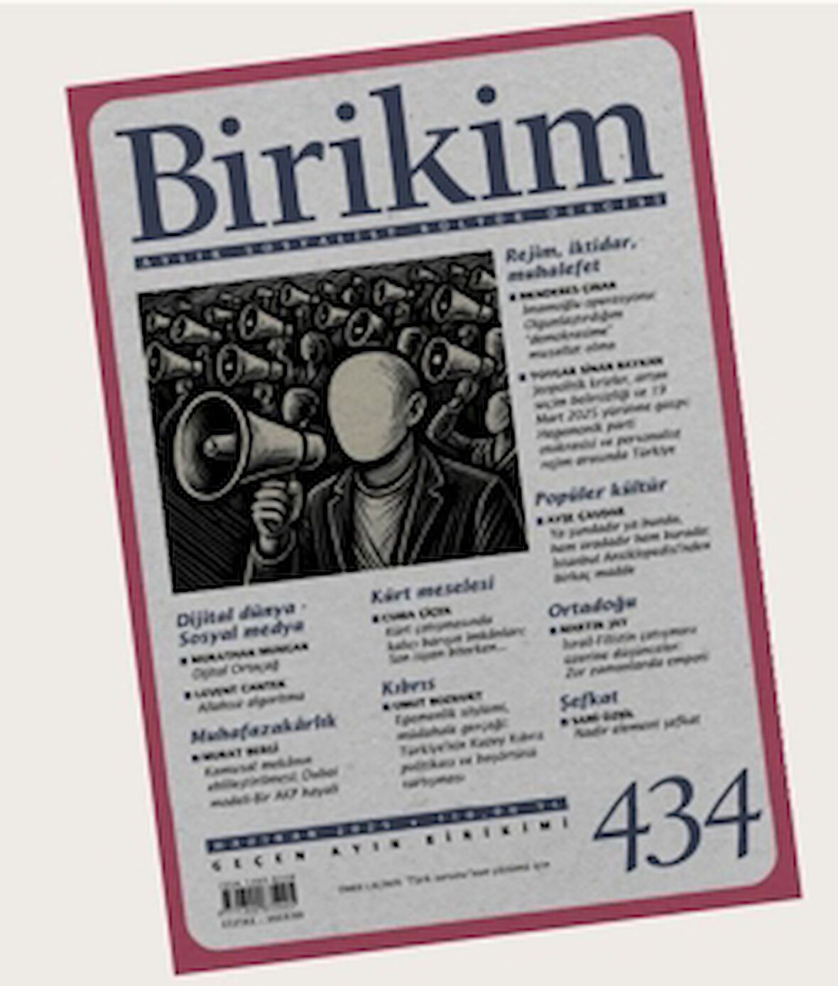 Birikim Aylık Sosyalist Kültür Dergisi Sayı: 434 Haziran 2025