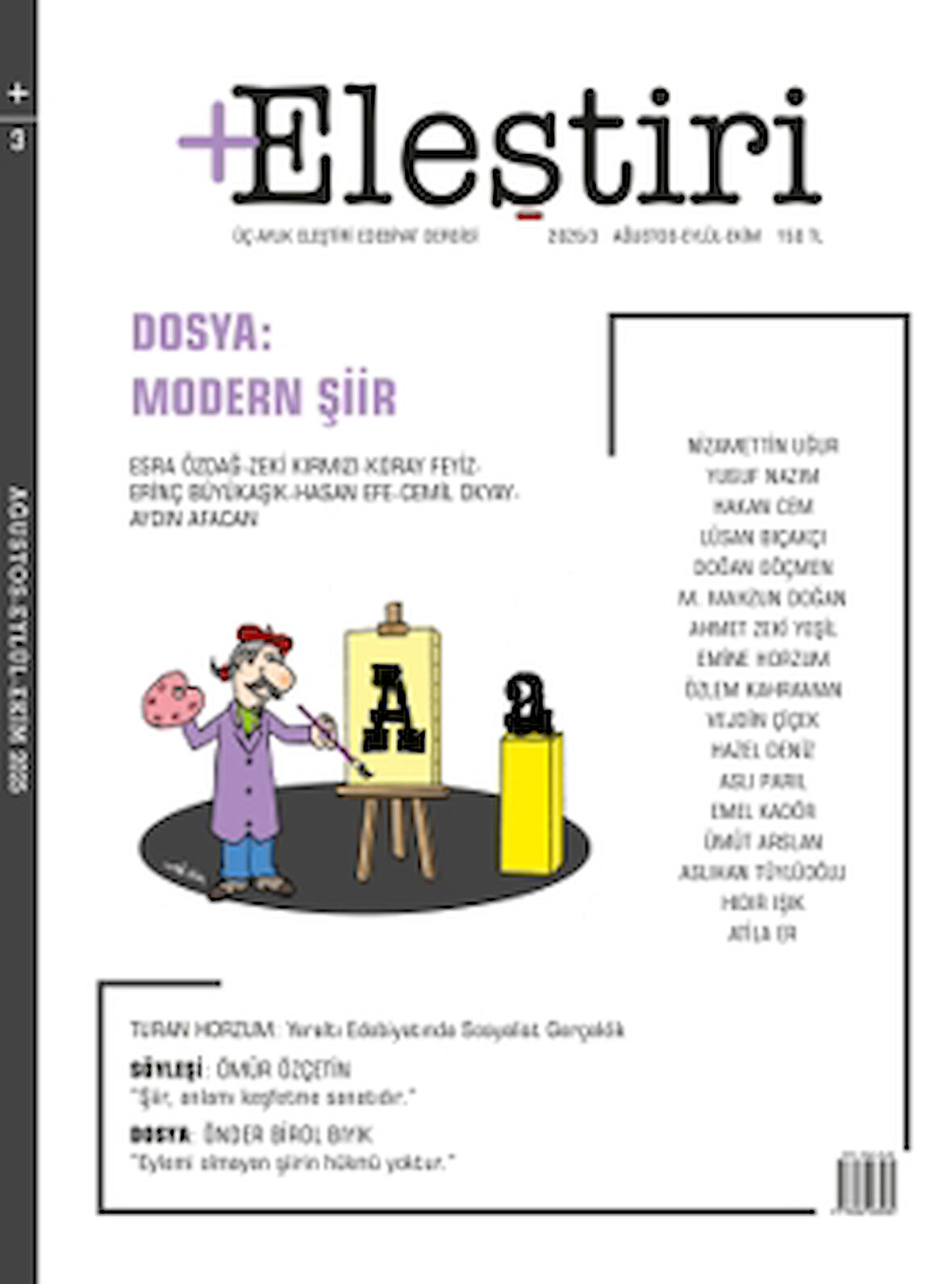 +Eleştiri Dergisi 3. Sayı Ağustos-Eylül-Ekim 2025