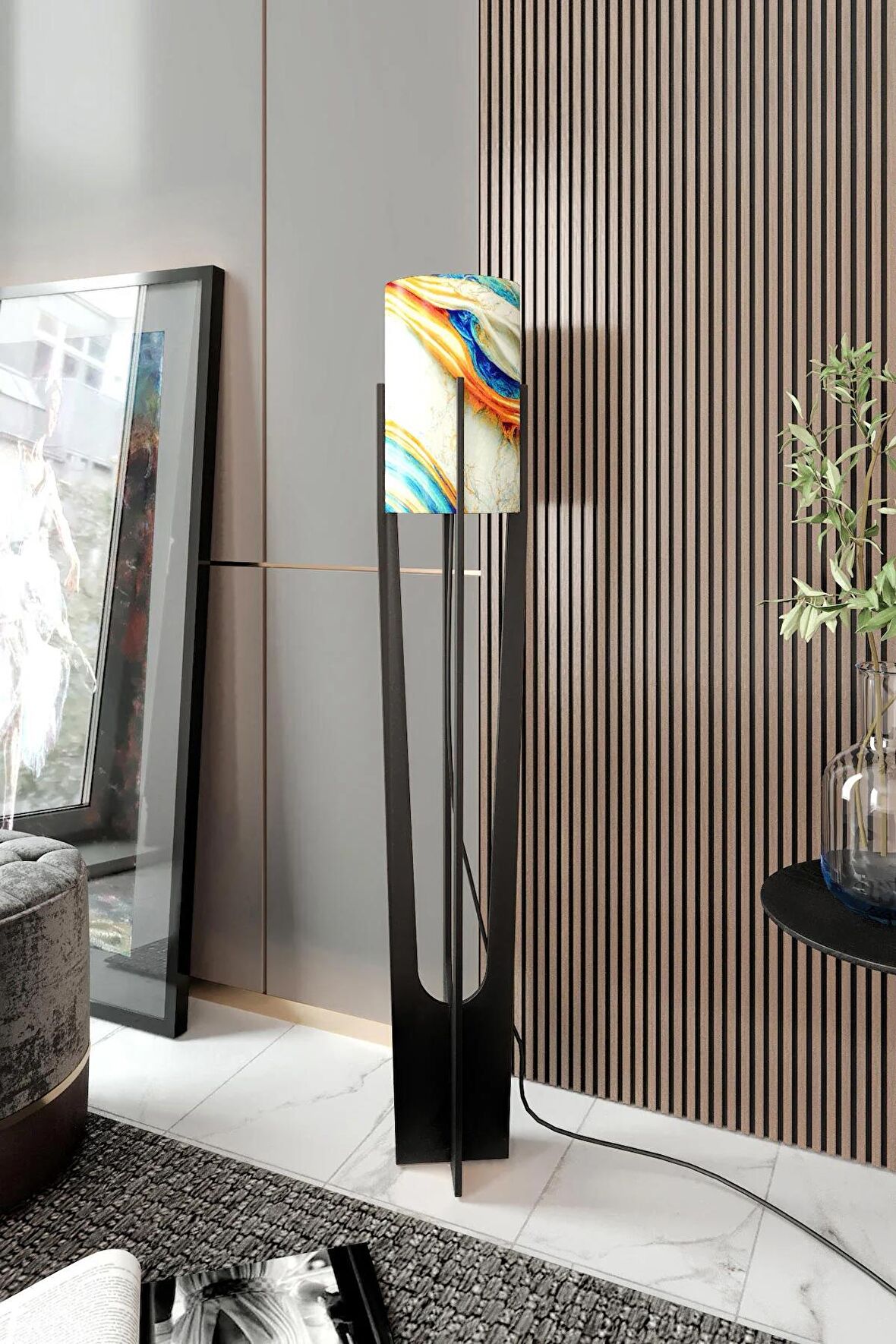 MESSER-SİYAH-MİNİMALİST LAMBADER-SERGÜZEŞT