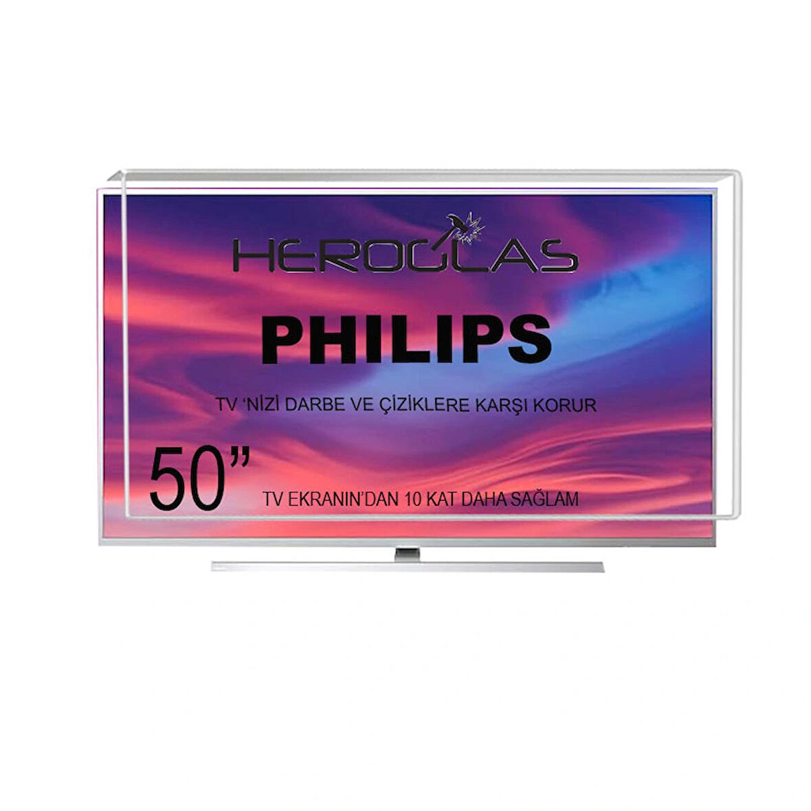 Heroglas PHILIPS 50PUS8808 50"Inç 127 Ekran Tv Ekran Koruyucu