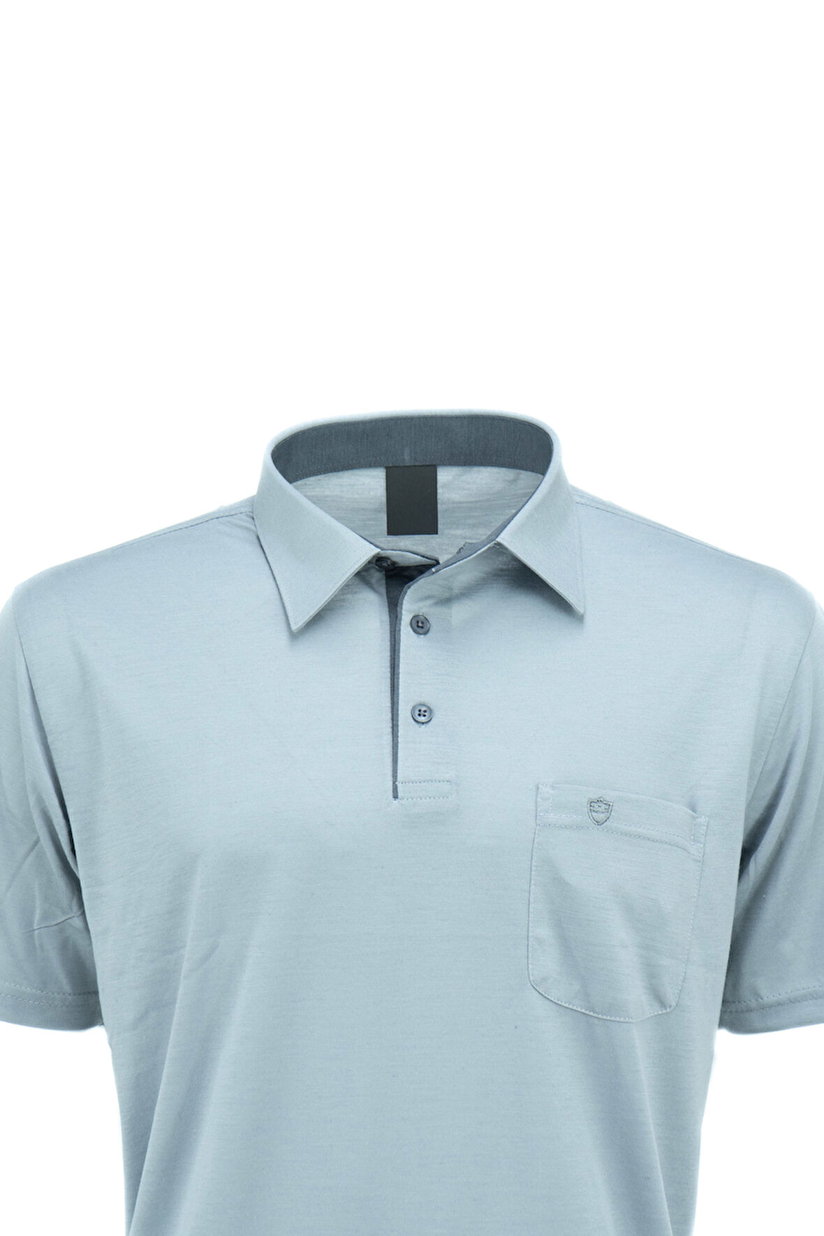 Oppland Erkek Gömlek Yaka Cepli Kısa Kollu Normal Kesim Tam Kalıp Premium Pamuklu Kumaş T-shirt