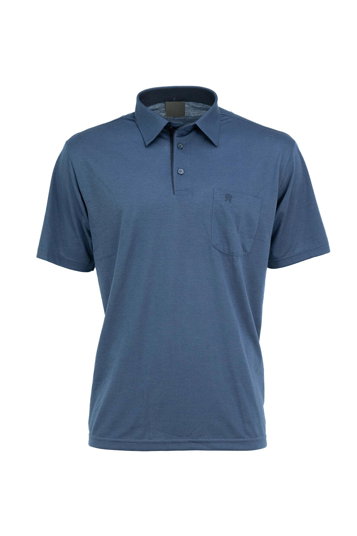 Oppland Erkek Gömlek Yaka T-shirt Cepli Kısa Kollu Rahat Kesim Premium Pamuklu Kumaş