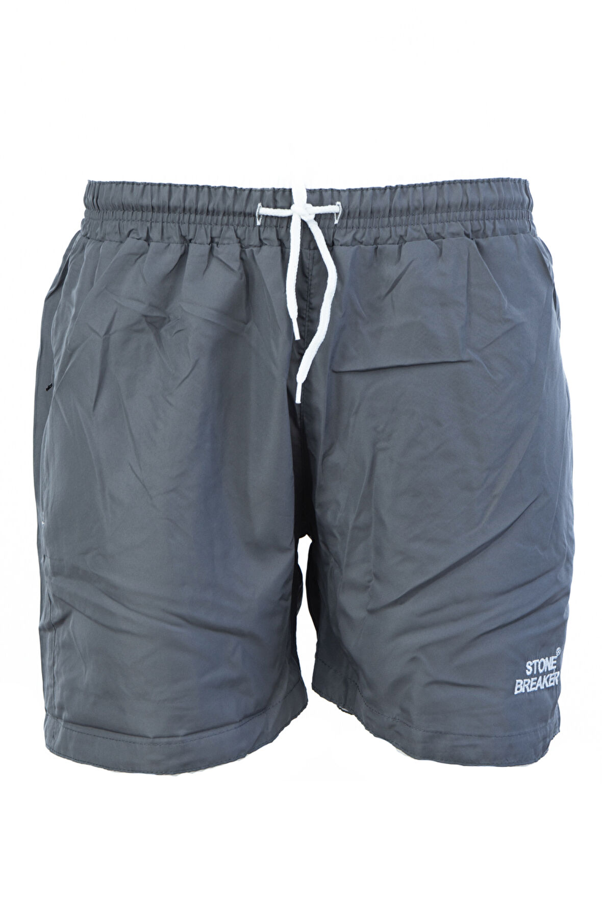 Oppland Erkek Deniz Şortu Beli Lastikli Bağcıklı Çift Cepli Şık Logolu içi File Astarlı Su Tutmayan