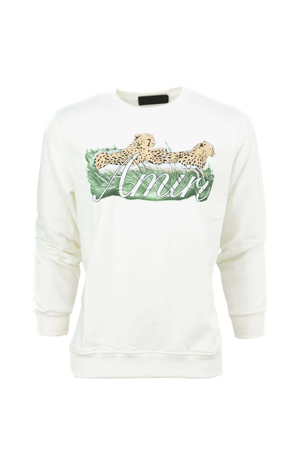 Erkek Mevsimlik Amir Premium Pamuklu Kumaş iki iplik Sweatshirt Logolu Model Regular Fit