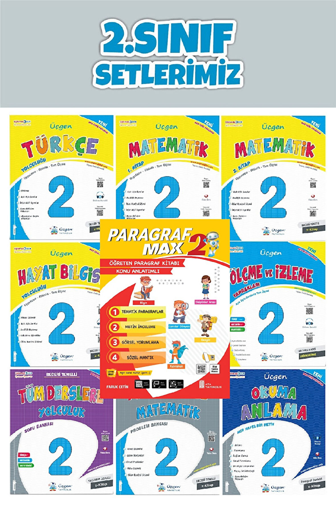 Üçgen 2.Sınıf Maarif Modeli Beceri Temelli İlkokul Seti-Süper Üçlü -Paragraf max (2025-2026)