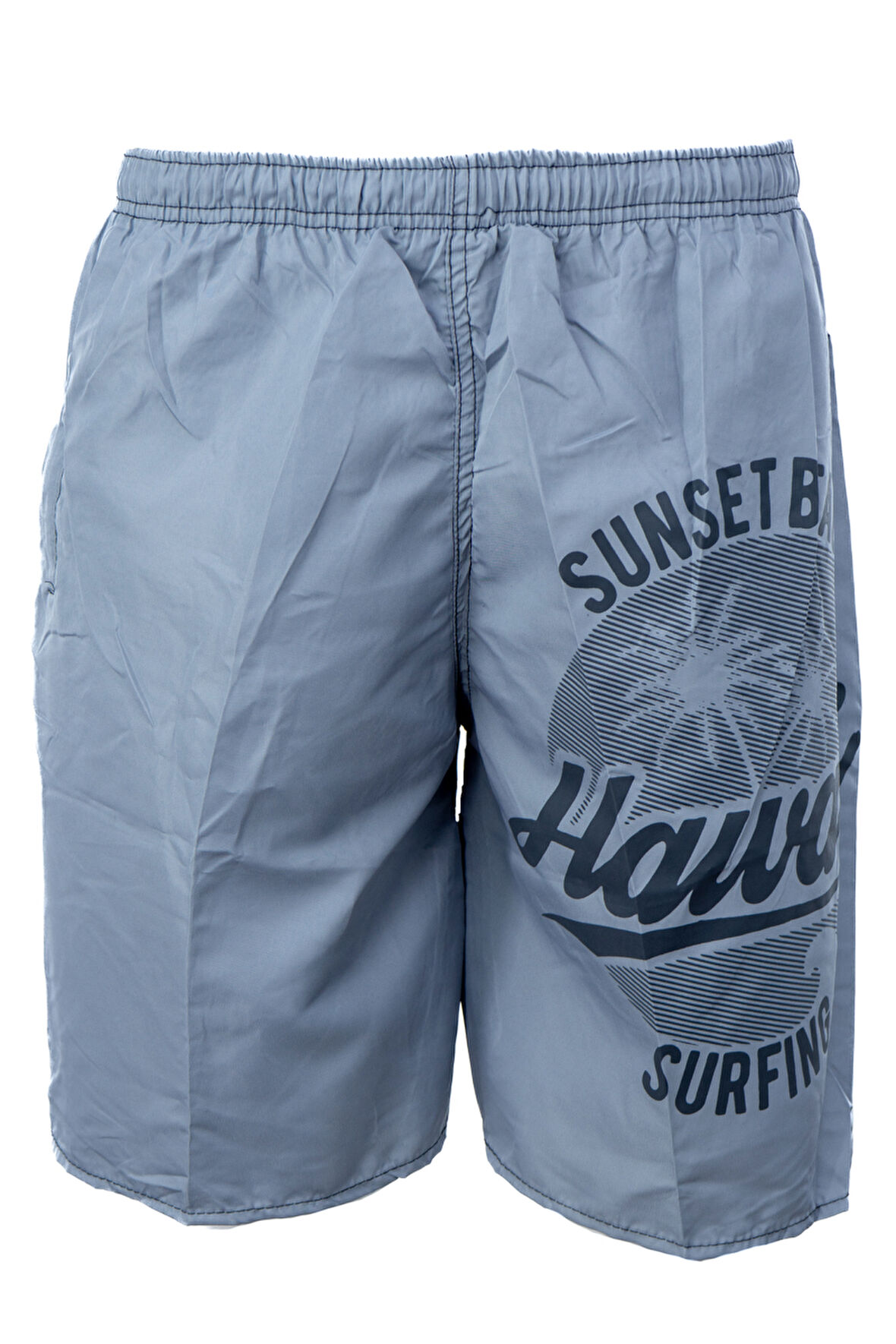 Oppland Erkek Deniz Havuz Şortu Sportif Baskılı Beli Lastikli ve Bağcıklı Cepli SuTutmayan Rahat