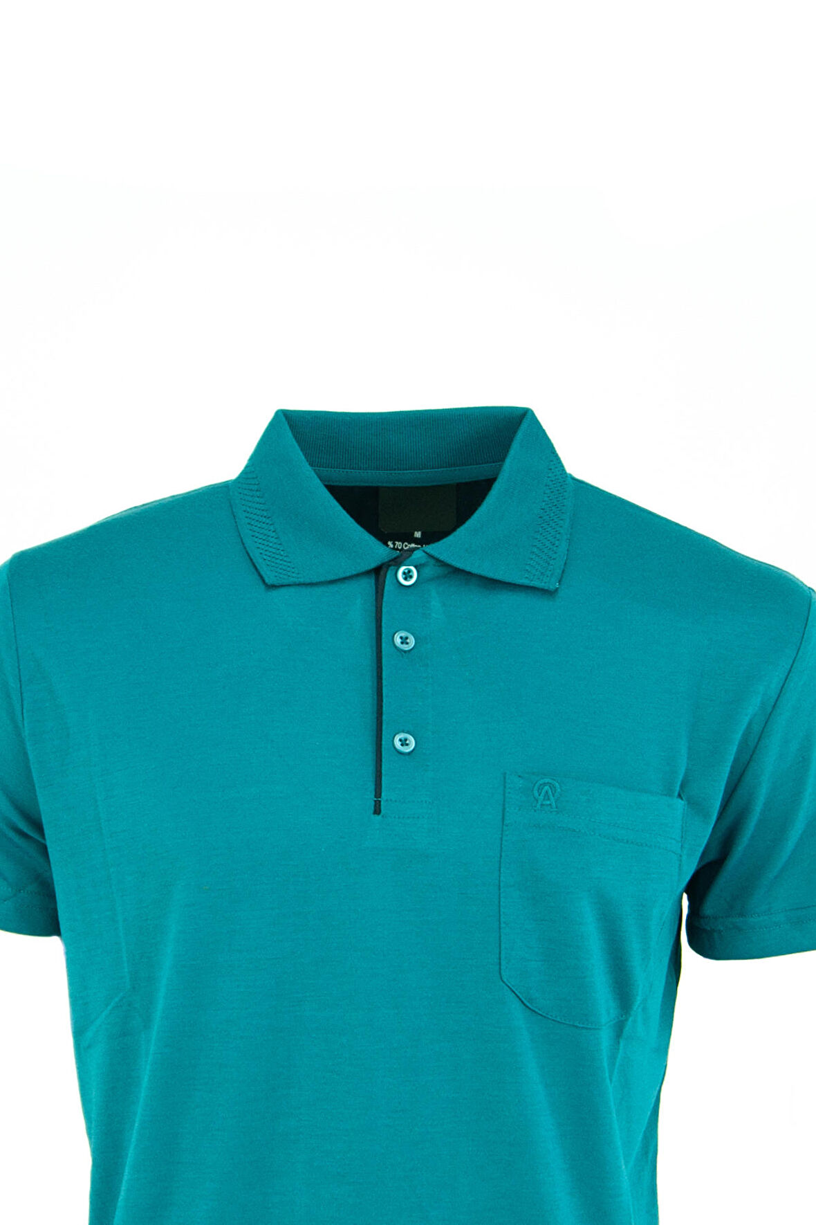Oppland Erkek Polo Yaka Arma Cepli Kısa Kollu Düz Renk Normal Kesim Premium Pamuklu Kumaş T-Shirt