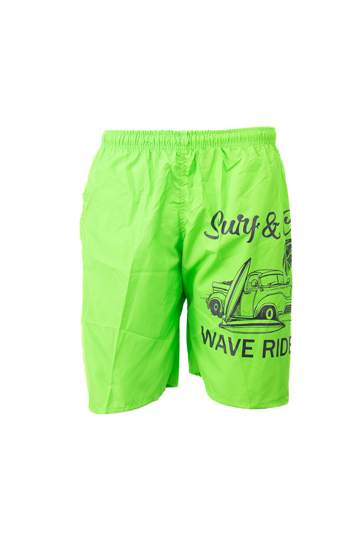 Oppland Erkek Deniz Havuz Şortu Sportif Baskılı Beli Lastikli ve Cepli SuTutmayan Hafif Kumaş