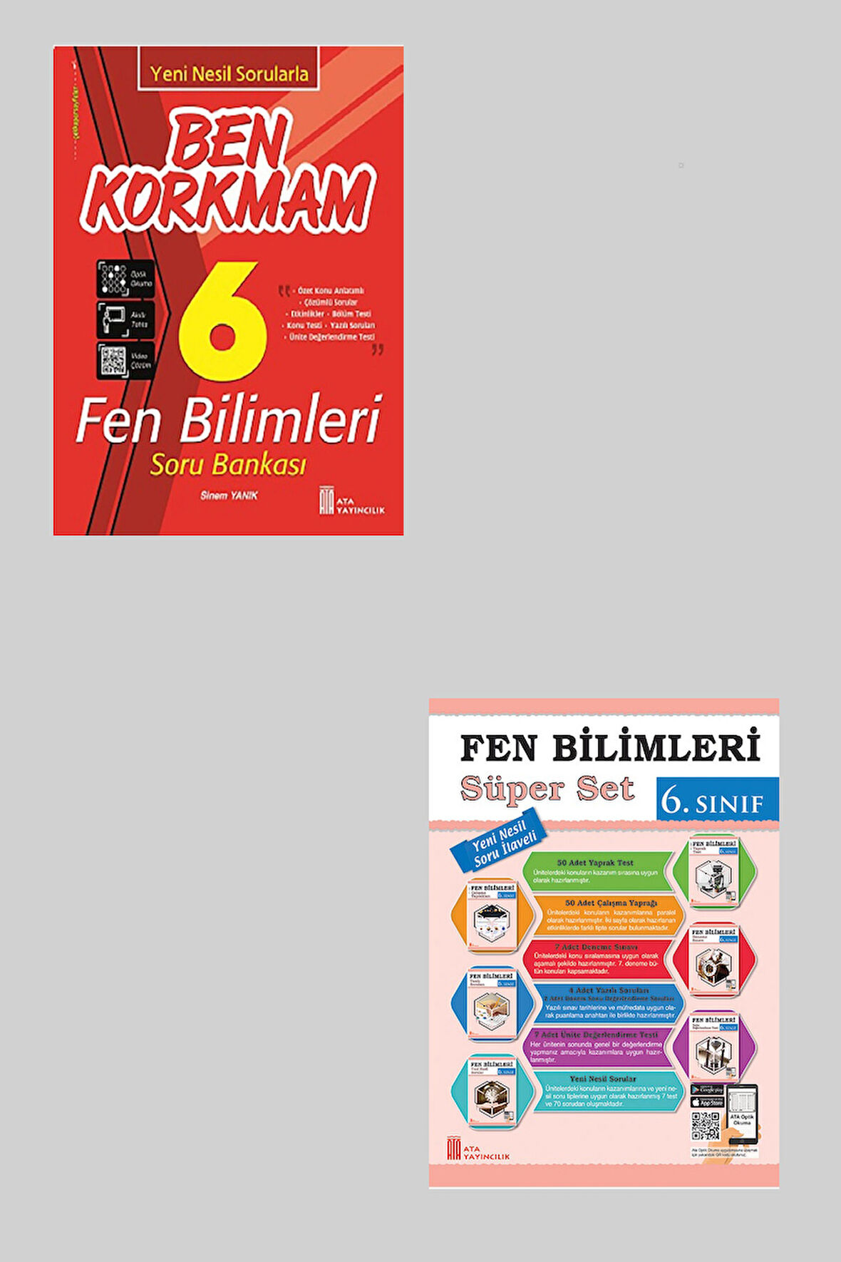 Ata 6.Sınıf Yeni Nesil Sorularla Ben Korkmam Fen Bilimleri + Süper Set