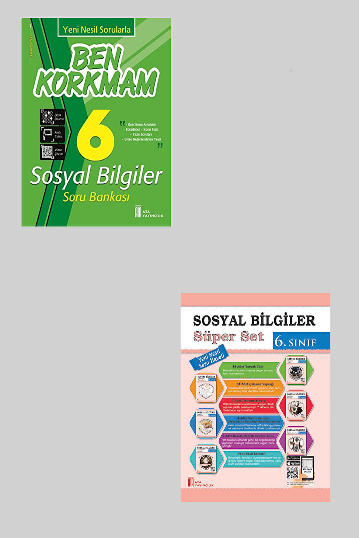 Ata 6.Sınıf Yeni Nesil Sorularla Ben Korkmam Sosyal Bilgiler + Süper Set