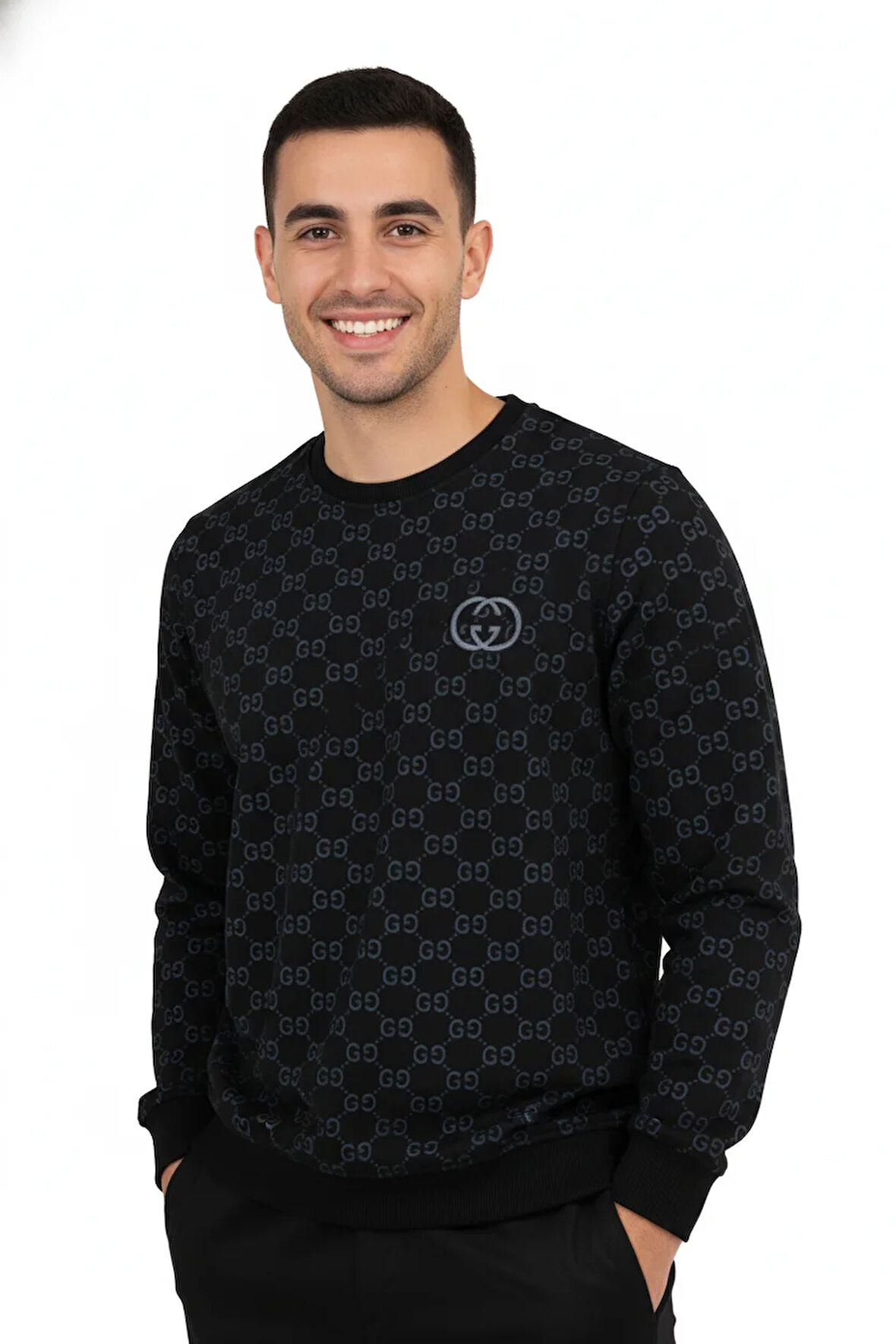 Oppland Erkek Sweatshirt Regular Fit Pamuklu Kumaş iki iplik OPES26GCCMOD15