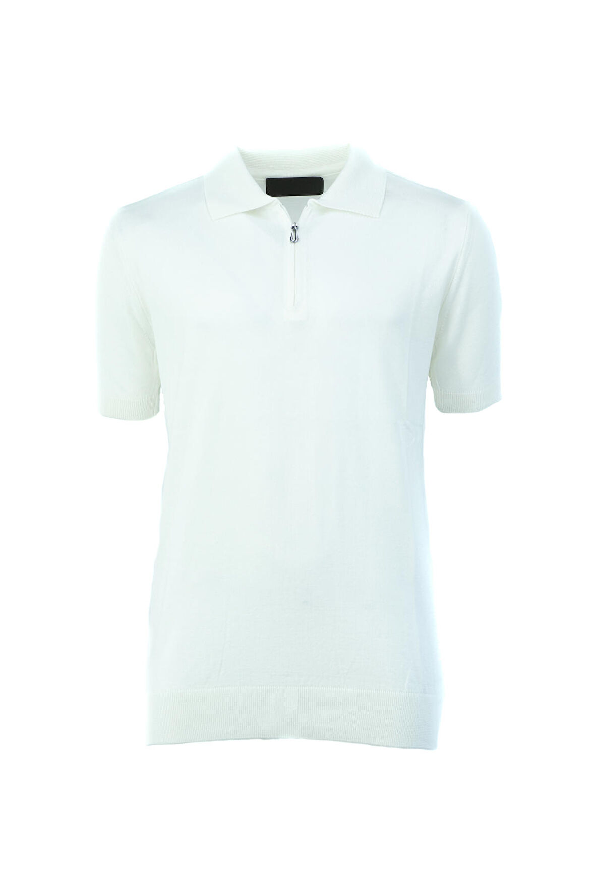 Oppland Erkek Polo Yaka Düz Renk Cepsiz Kısa Kol Tam Kalıp Premium Pamuklu Dokuma ince Triko T-Shirt