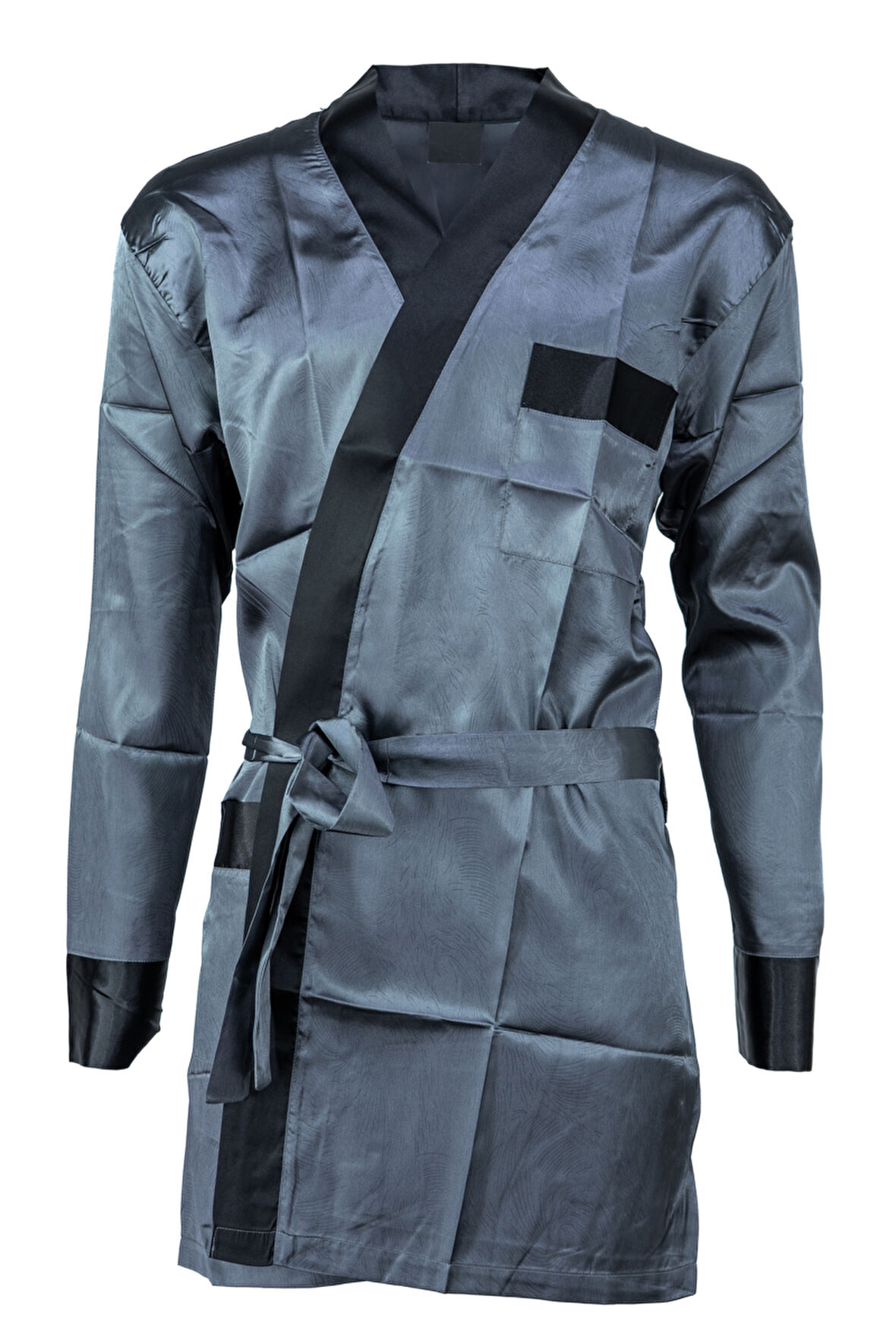 Oppland Erkek Şık Klasik Model Röpteşambır Premium Poplin Kumaş Lecco Model Cepli Rob Beli Kuşaklı