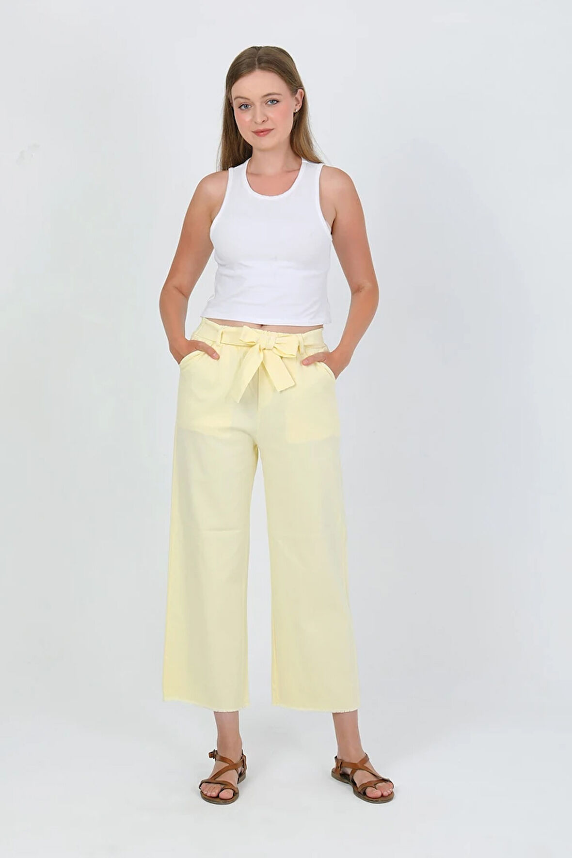 Zanosa Yüksek Bel Gabardin Günlük Pantolon TNS-4449