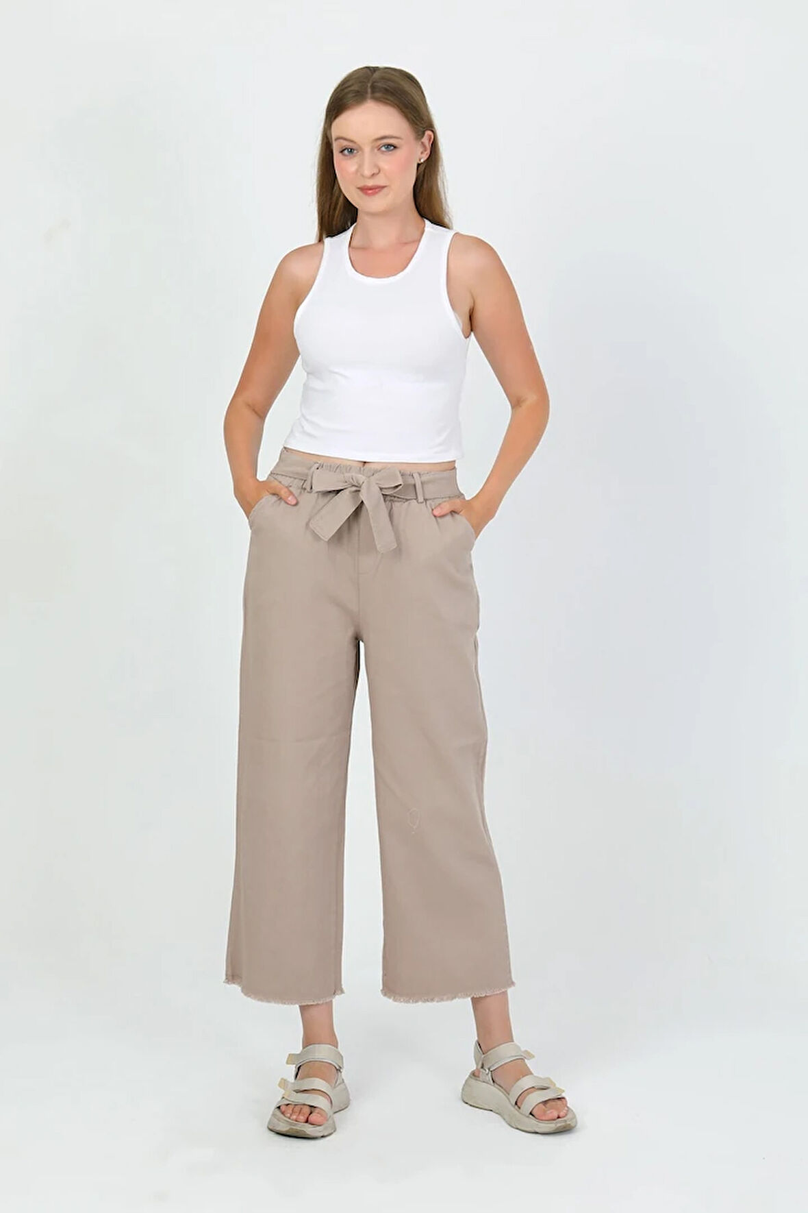 Zanosa Yüksek Bel Gabardin Günlük Pantolon TNS-4449