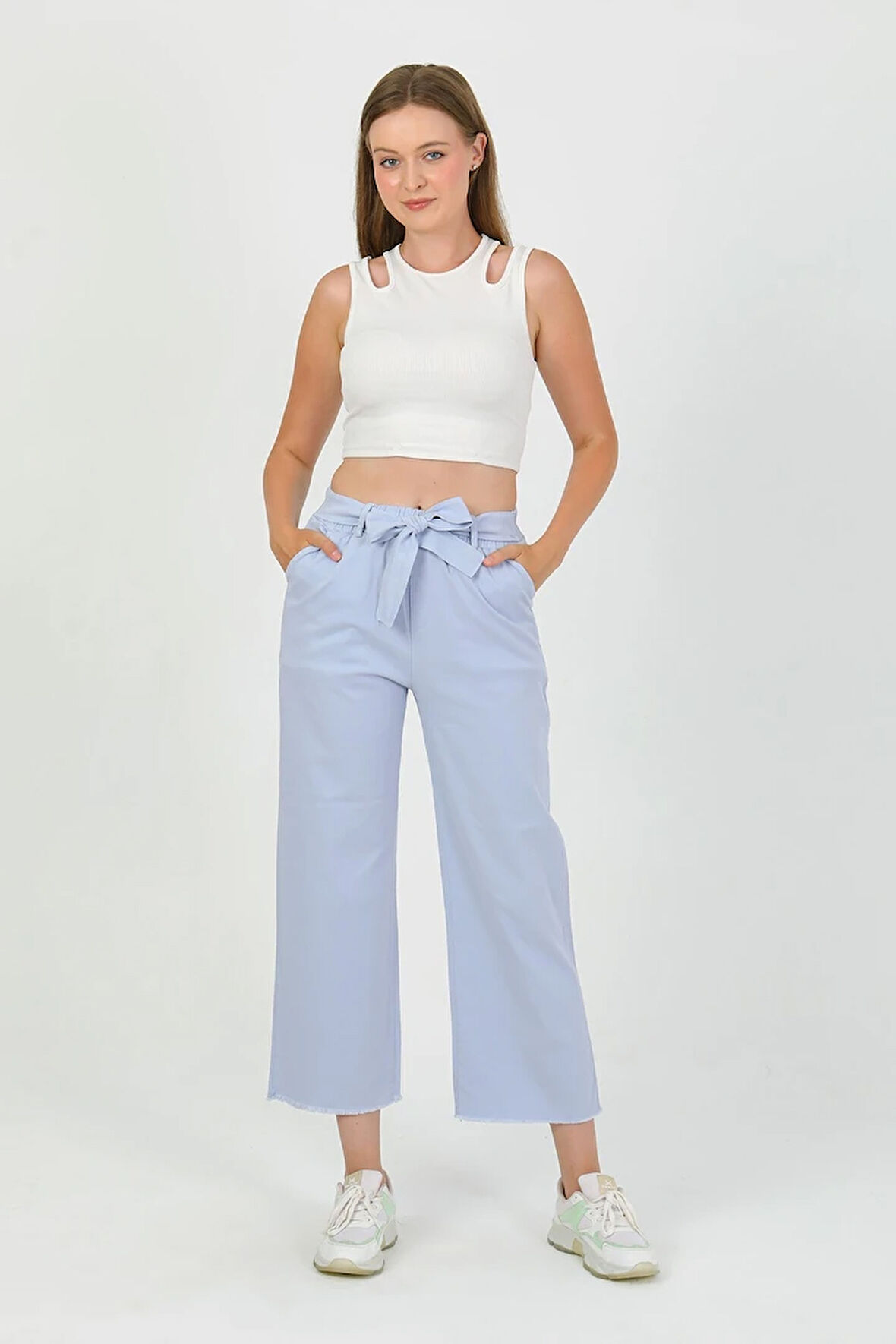 Zanosa Yüksek Bel Gabardin Günlük Pantolon TNS-4449