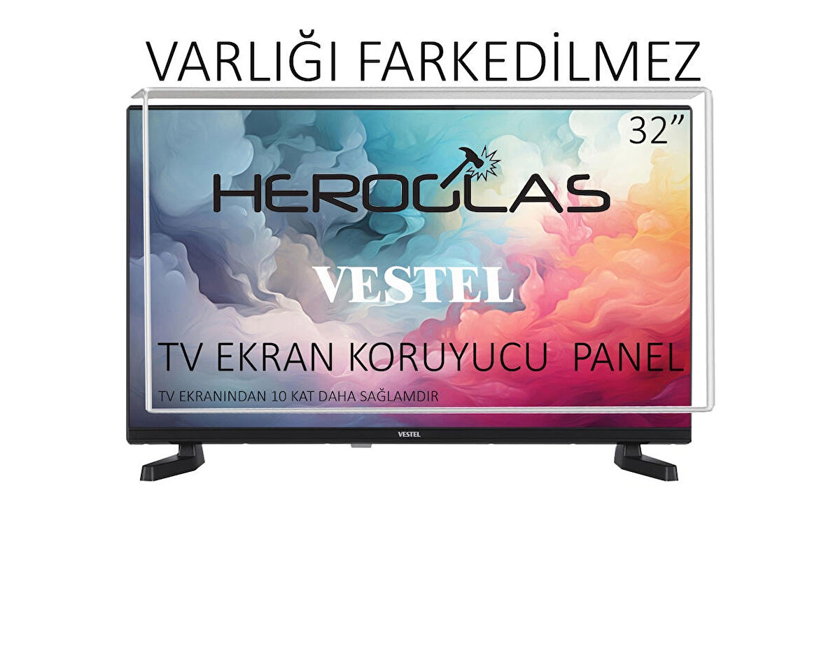 Heroglas Vestel 32FA9530 32 Inç 82 Ekran Tv Ekran Koruyucu