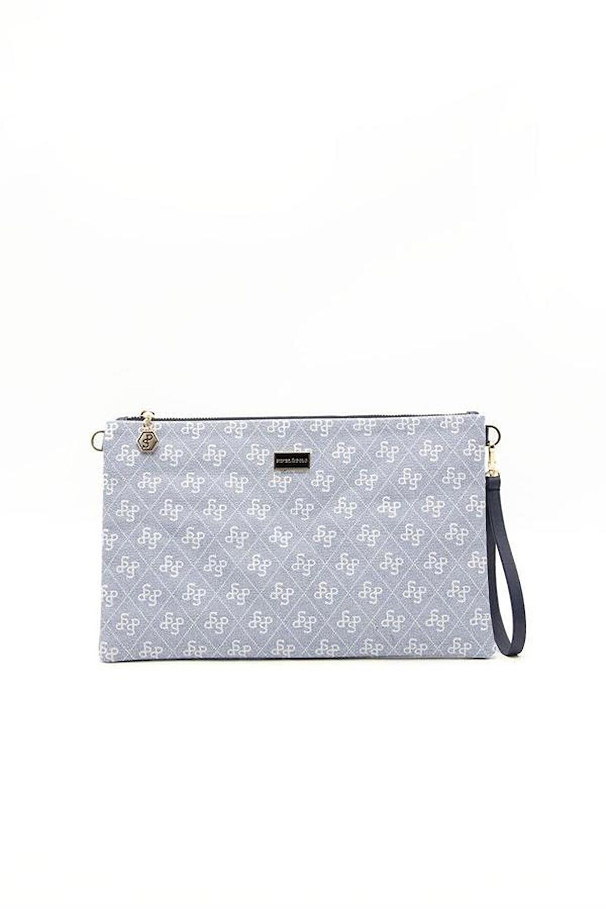 Silver  Polo Mavi - Laci NV1034 Kadın Portföy  Clutch