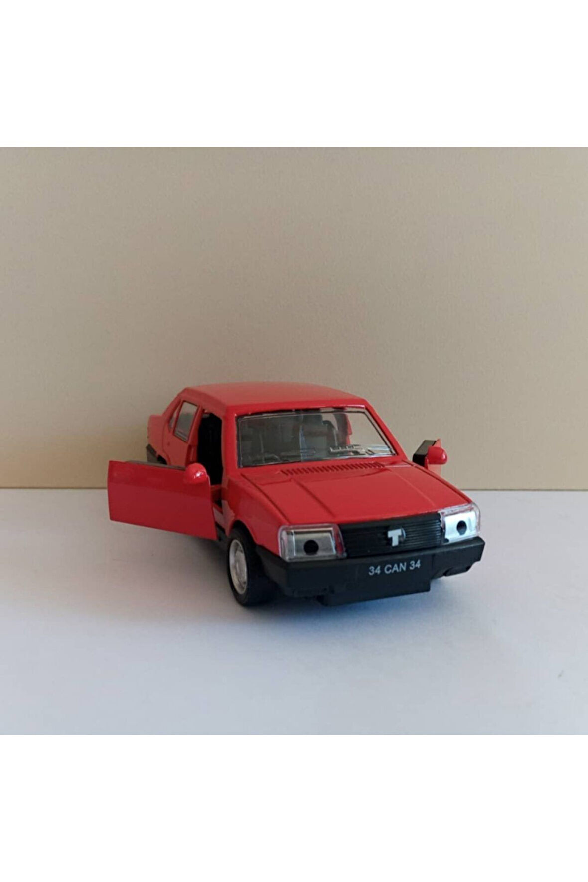 Çek Bırak Tofaş Şahin Metal Model Araç Ay Yıldız Kırmızı