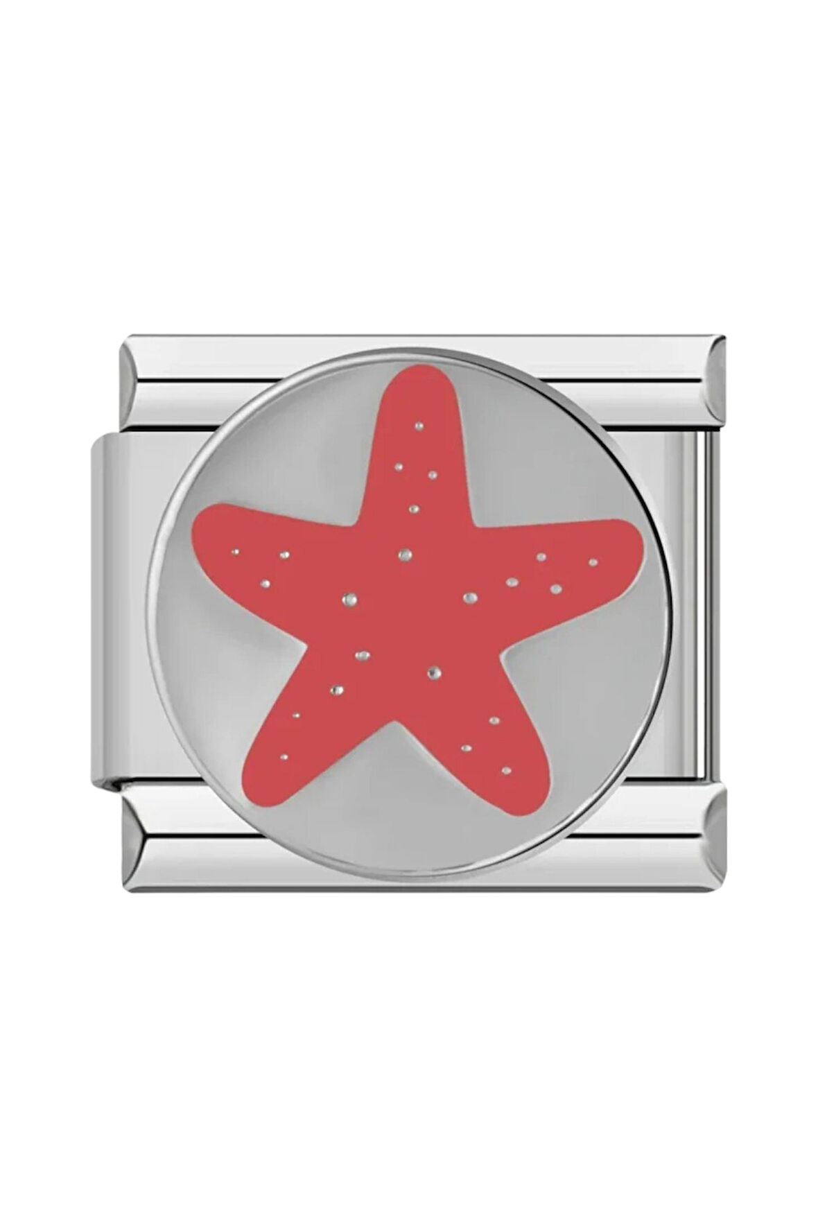 Pembe Deniz Yıldızı Çelik İtalyan Charm