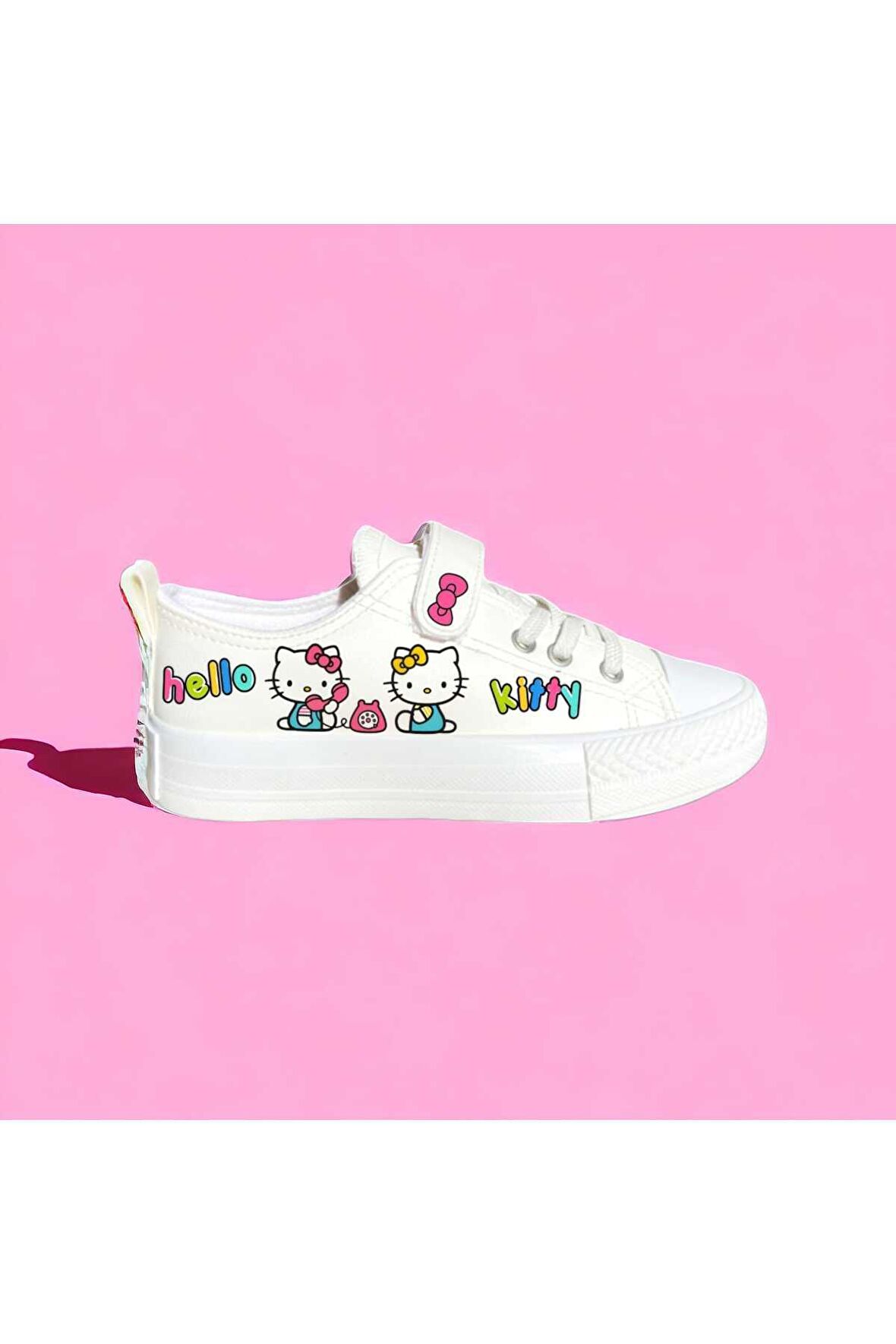 hellokitty new baskılı sneaker spor ayakkabı deri kişiye özel isim yazılır