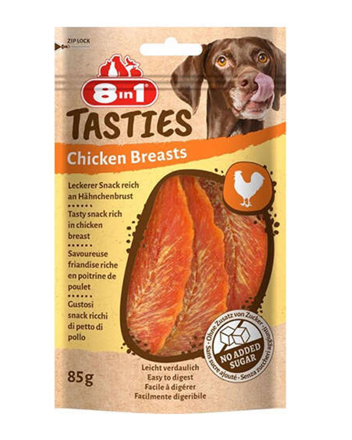  8in1 Tasties Chicken Breast Tavuk Göğsü Köpek Ödülü 85 Gr