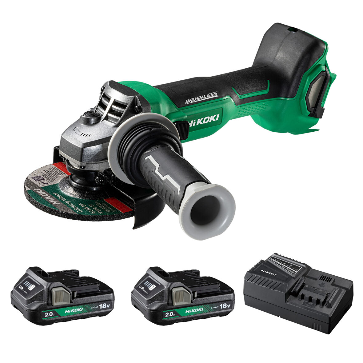 Hikoki G1813DA-2.0 18V/2.0Ah 125mm Kömürsüz Akülü Avuç Taşlama 