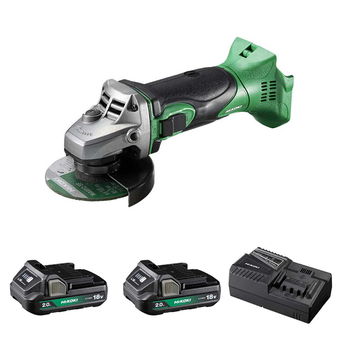 Hikoki G18DSL2-2.0 18V/2.0Ah 115mm Akülü Avuç Taşlama 