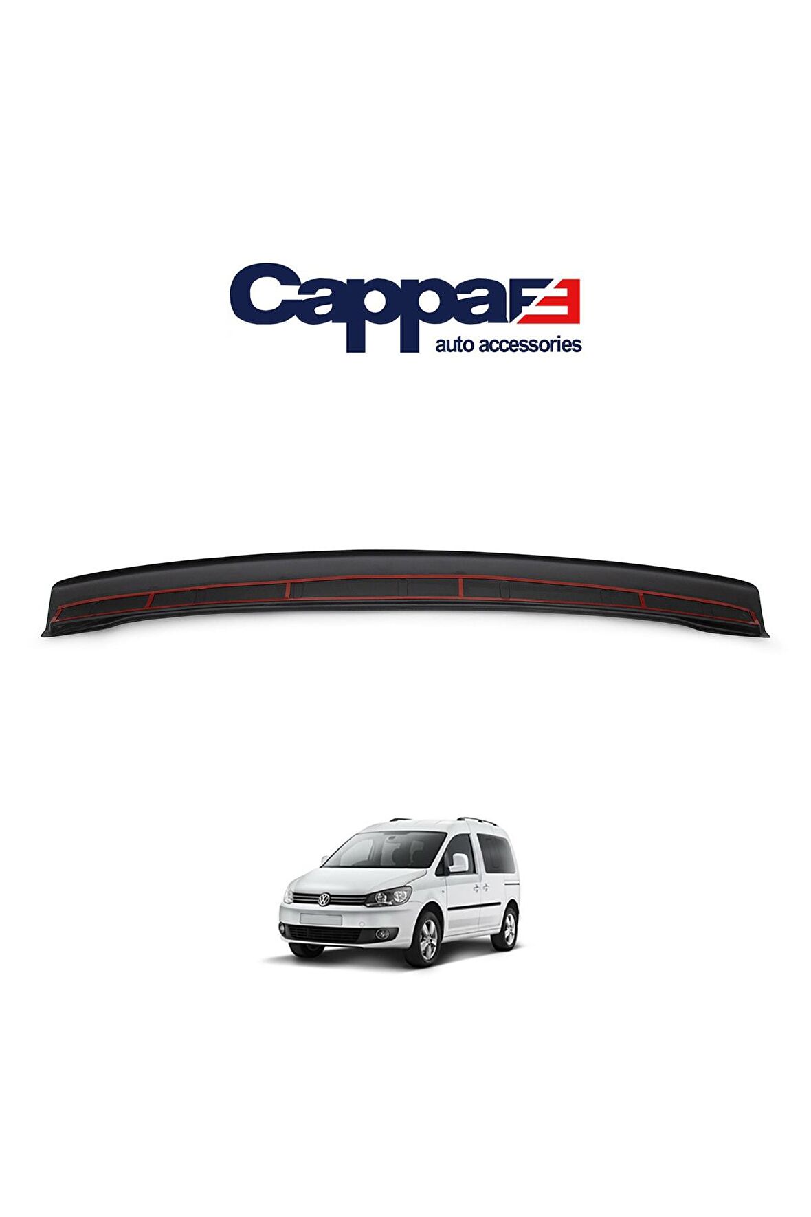 Volkswagen Caddy Arka Tampon Eşiği Koruma (Abs) Parlak Siyah 2010-2015