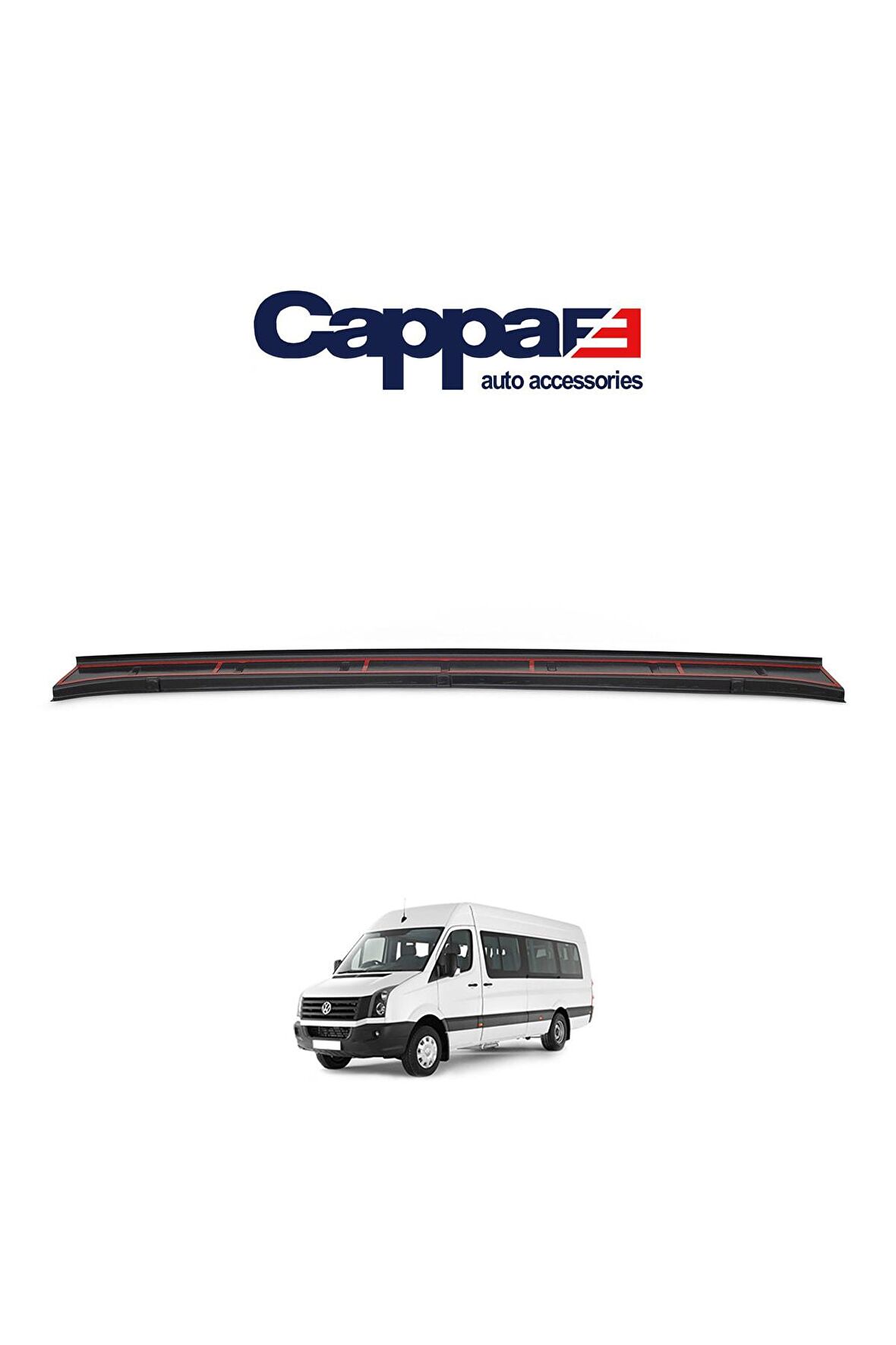 Volkswagen Crafter Arka Tampon Eşiği Koruma Akrilik (Abs) Piano Black 2006-2012