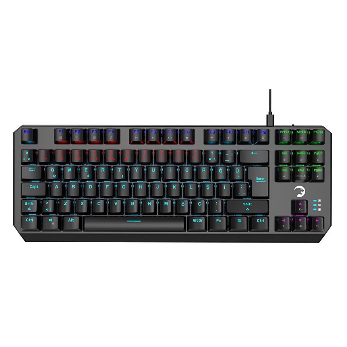 Gamepower Overlord Blue Switch 88 Tuşlu Compact Mekanik Oyuncu Klavye