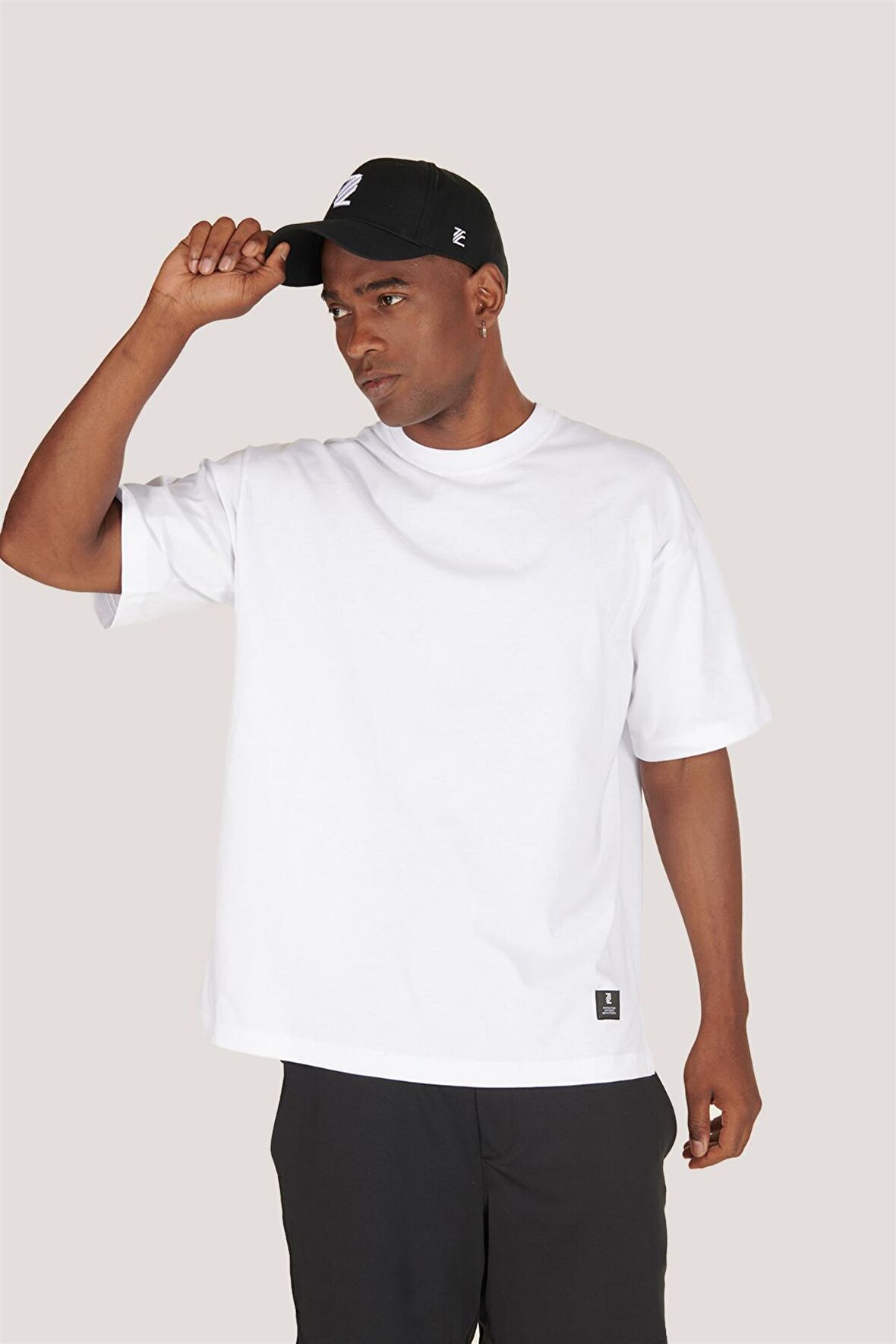 Erkek 100% Pamuklu Oversize  Kısa Kol T-shirt