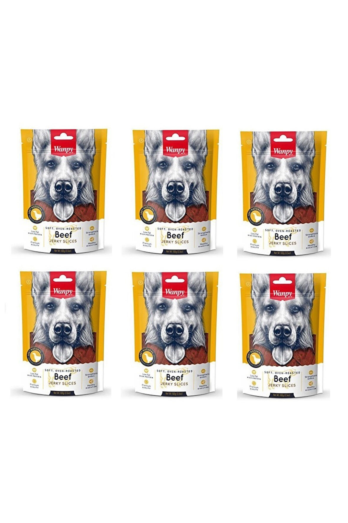 Wanpy Biftek Fileto Köpek Ödülü 100 Gr. X 6 Adet