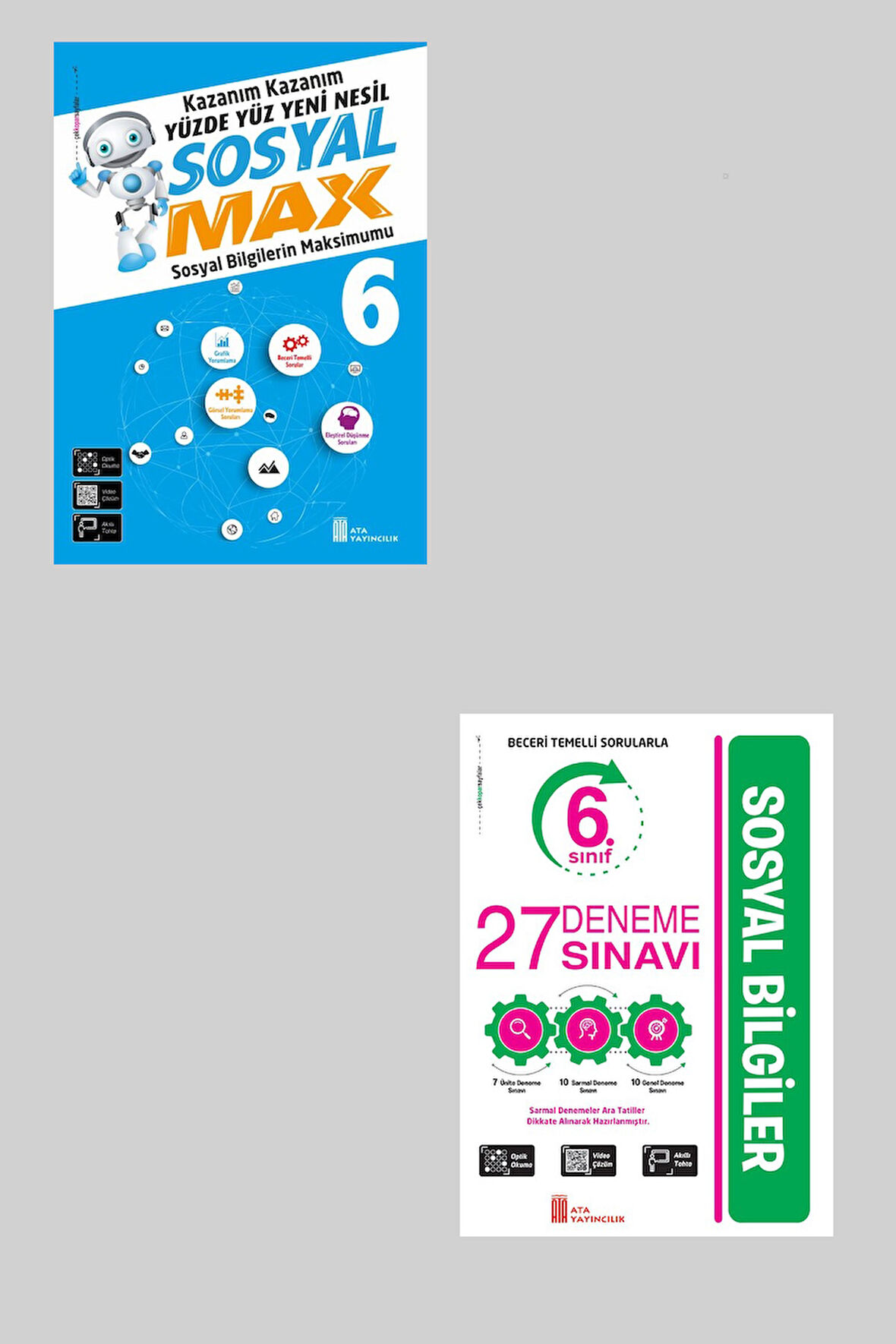 Ata 6.Sınıf Yüzde Yüz Yeni Nesil Sosyal Max + 27 Deneme Sınavı