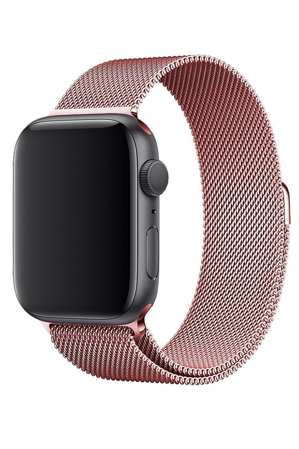 Apple Watch 2 3 4 5 6 Se Nike 42mm 44mm Uyumlu  Kayış Milano Loop Metal Örgü Kordon