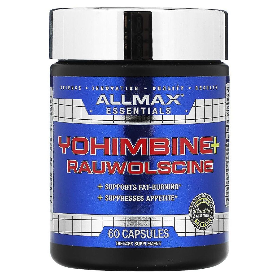 ALLMAX, Yohimbine + Rauwolscine, 60 Capsules