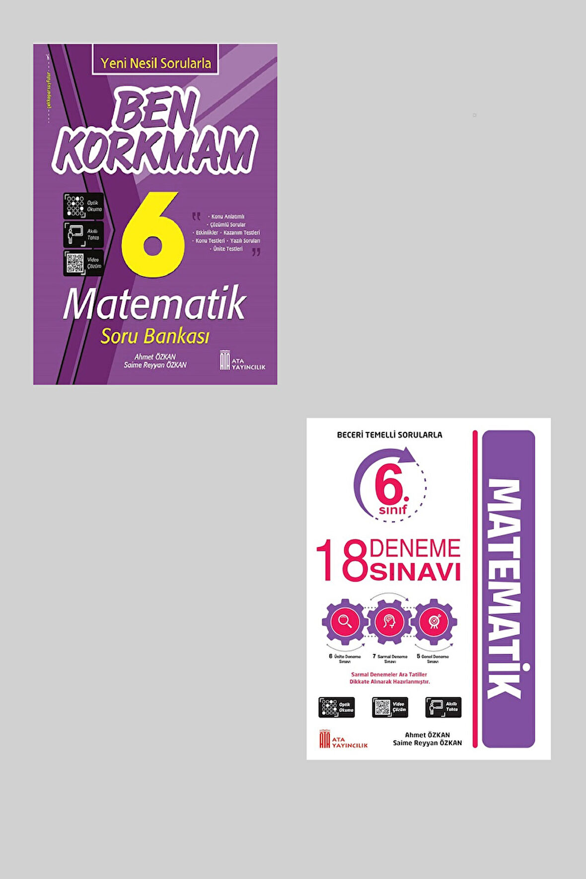 Ata 6.Sınıf Ben Korkmam Matematik + 18 Deneme Sınavı