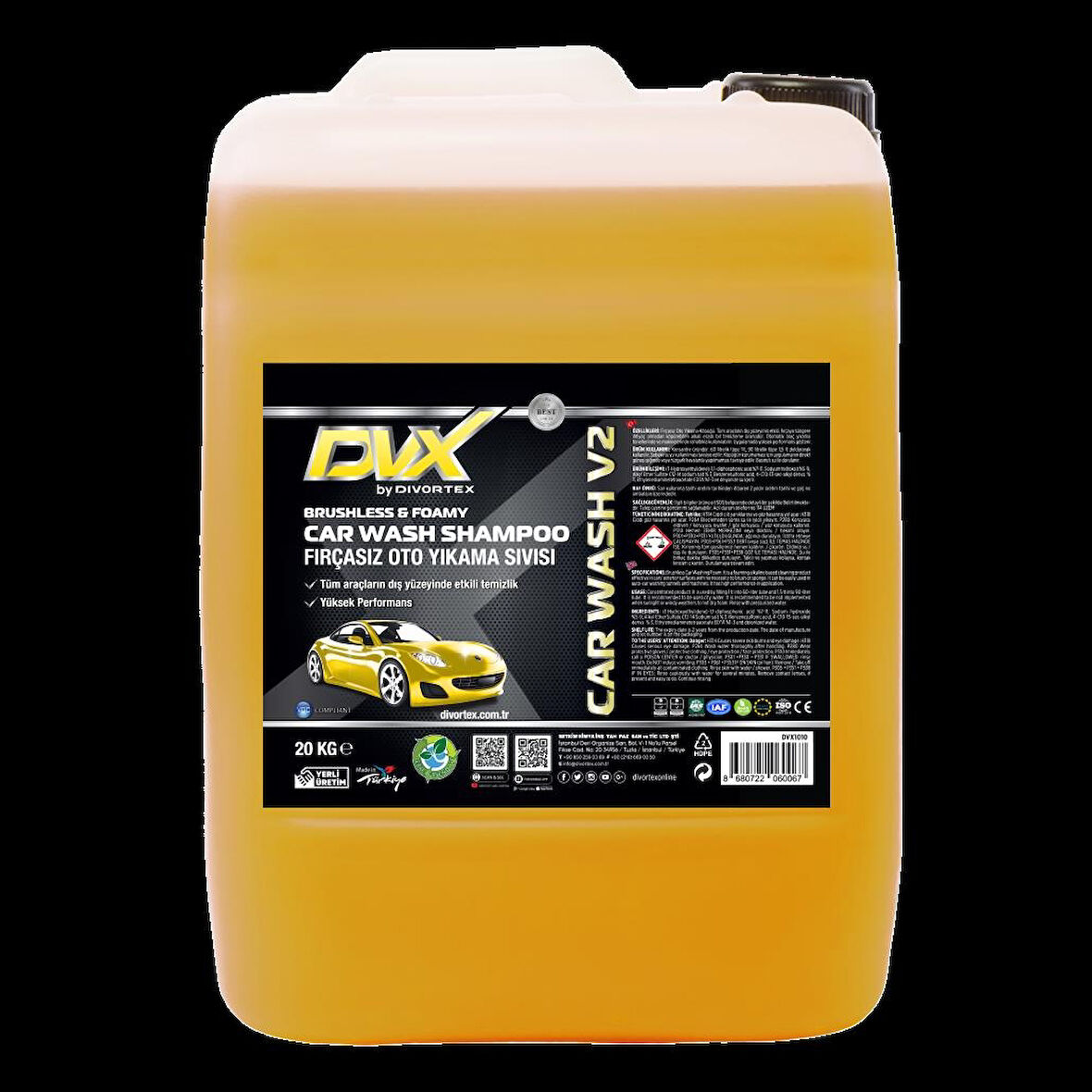 Divortex Car Wash V2 Fırçasız Oto Yıkama Köpüğü 20 Kg.