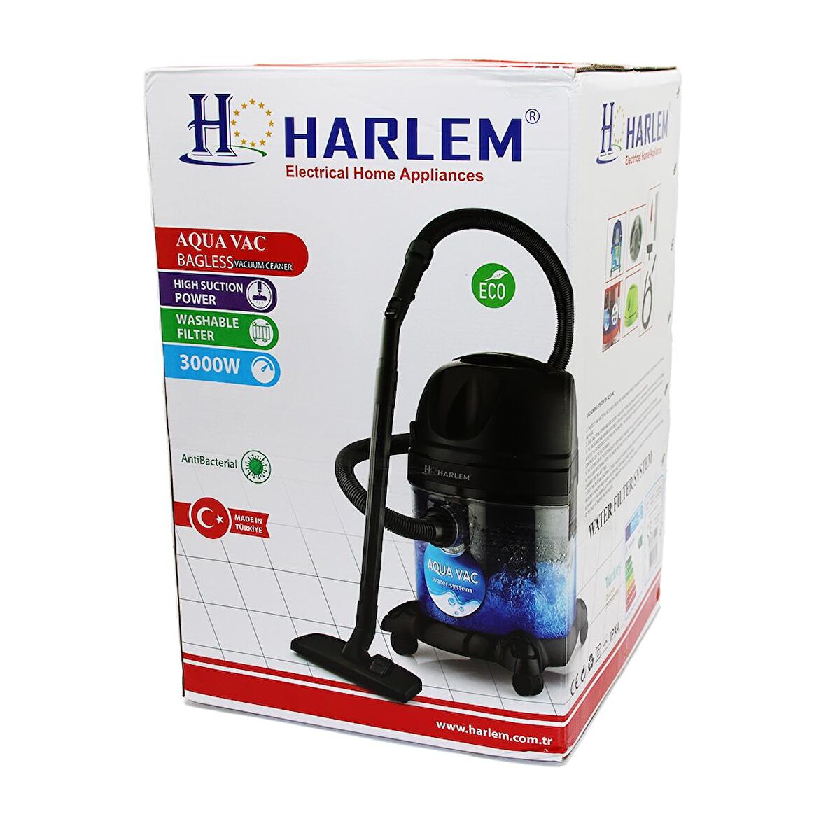 HARLEM HSV-1910-1710 ISLAK KURU VAKUMLU SÜPÜRGE 2200W (4490)