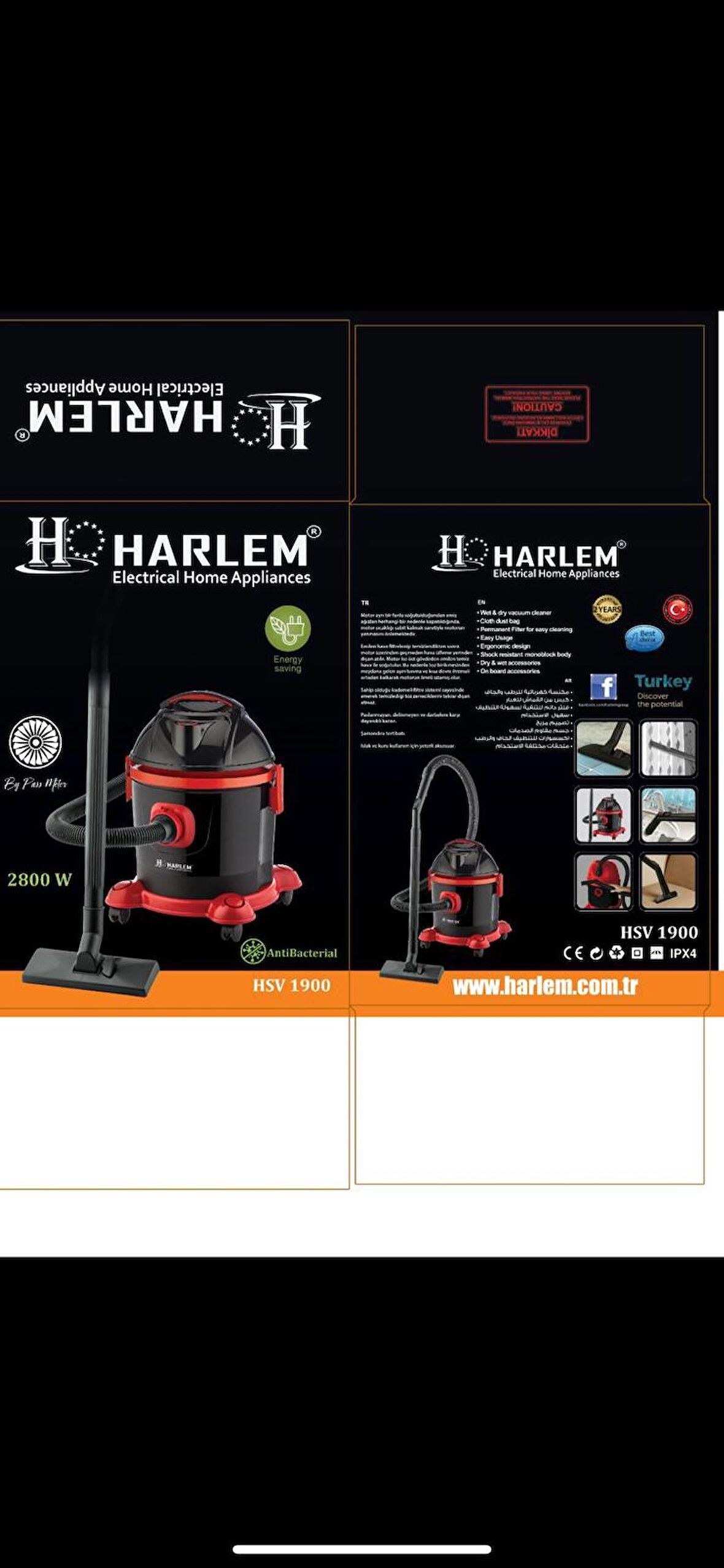 HARLEM HSV-1900 BETA KURU SÜPÜRGE 2800W (4490)