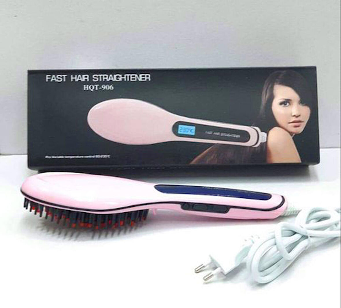 FAST HAIR STRAIGHTENER HQT-906 DERECE GÖSTERGELİ SAÇ DÜZLEŞTİRİ (4490)