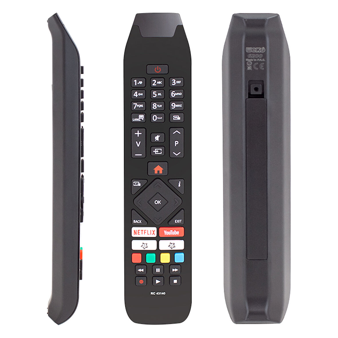 VESTEL RC 43140 H0297A NETFLIX-YOUTUBE TUŞLU  TV KUMANDA (4490)