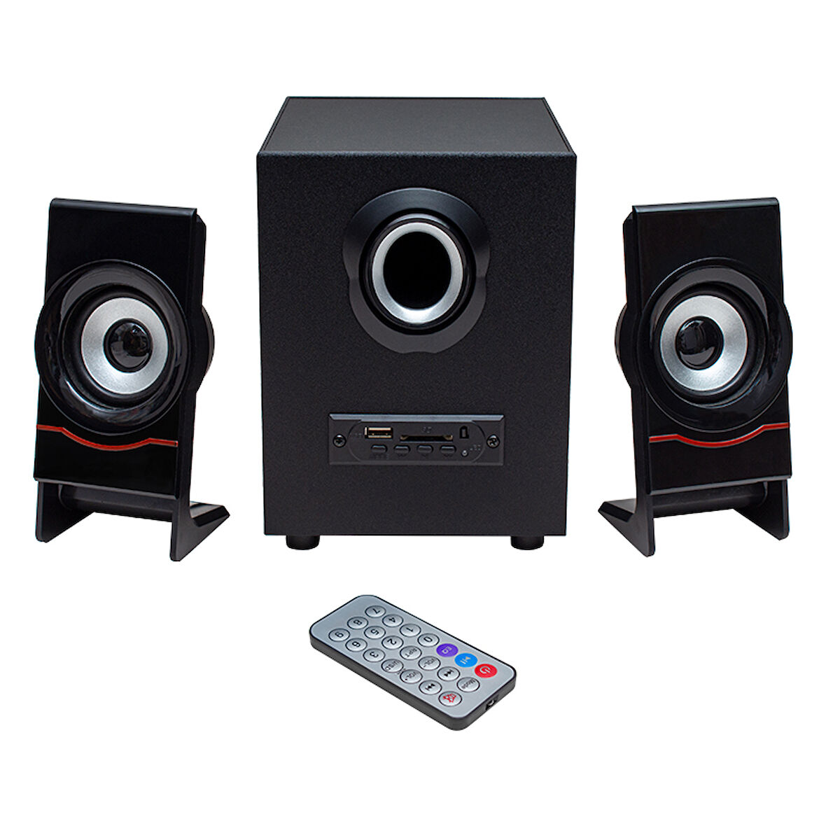 MAGICVOICE MV-4966 USB+TF CARD+FM+BT UKLI 2+1 SES SİSTEMİ (4490)