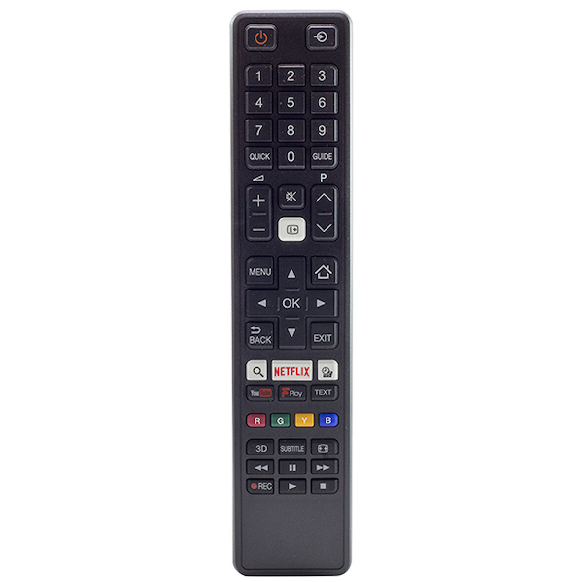 TOSHIBA CT-8069 NETFLIX*YOUTUBE TUŞLU SİYAH LCD/LED TV KUMANDA (4490)