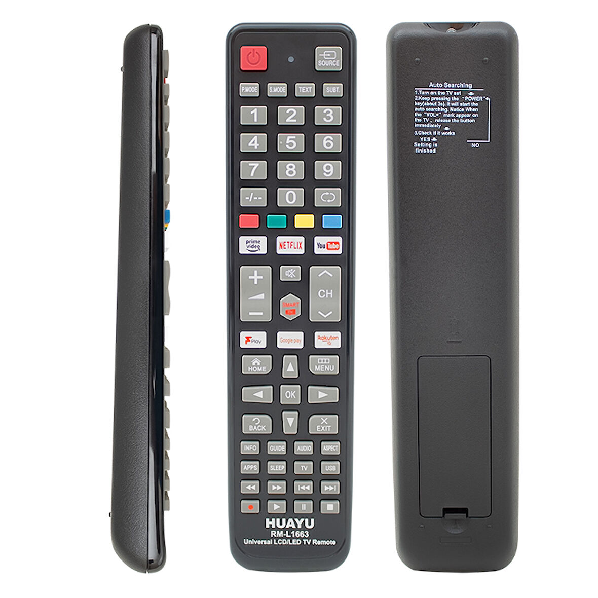 HUAYU KL RM-L1663 NETFLIX-YOUTUBE-GOOGLE PLAY TUŞLU UNIVERSAL LCD LED TV KUMANDA (4490)