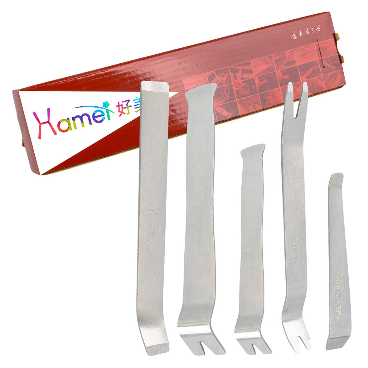 ARAÇ İÇİ SES SİSTEMİ SÖKME - LASTİK SÖKME -  KAPI DÜZELTME ÇIKARMA SETİ ÇELİK METAL (4490)