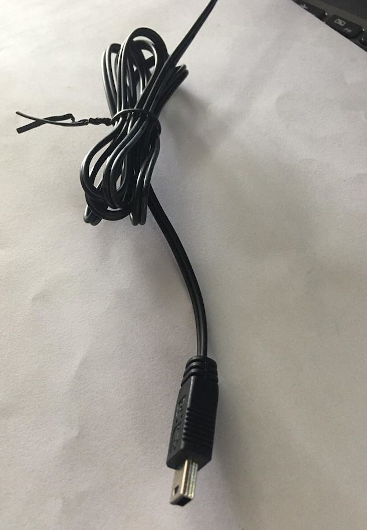 YERLİ ÜRETİM 1.2 METRE 18/0.10BS*2F MİNİ USB YEDEK ADAPTÖR KABLOSU (4490)